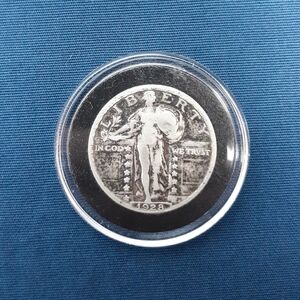 1928 Silver Standing Liberty Quarter United States Mint Coin Currency